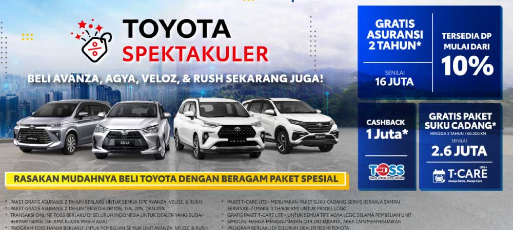 Banner Promo Toyota Makassar Spektakuler